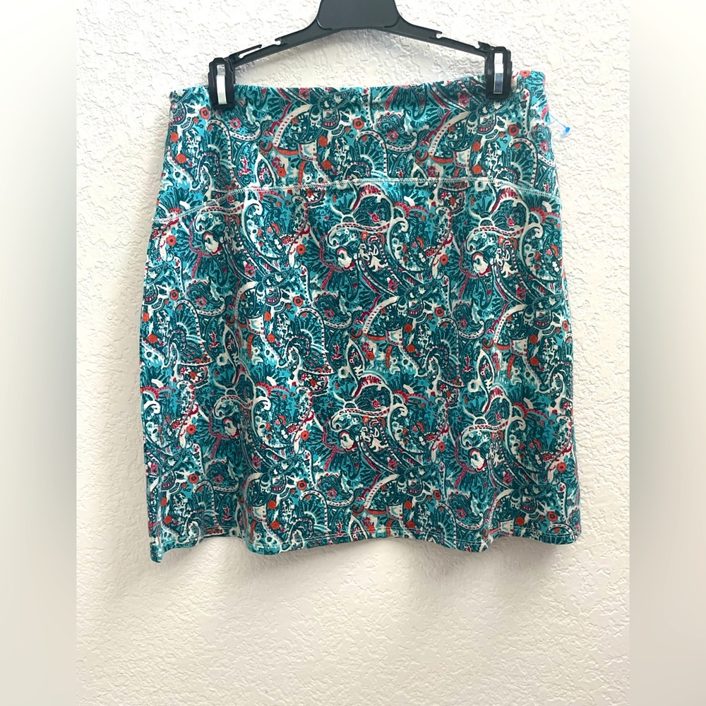Bella Coola Above The Knee Print Skirt - Paisley by Sahalie